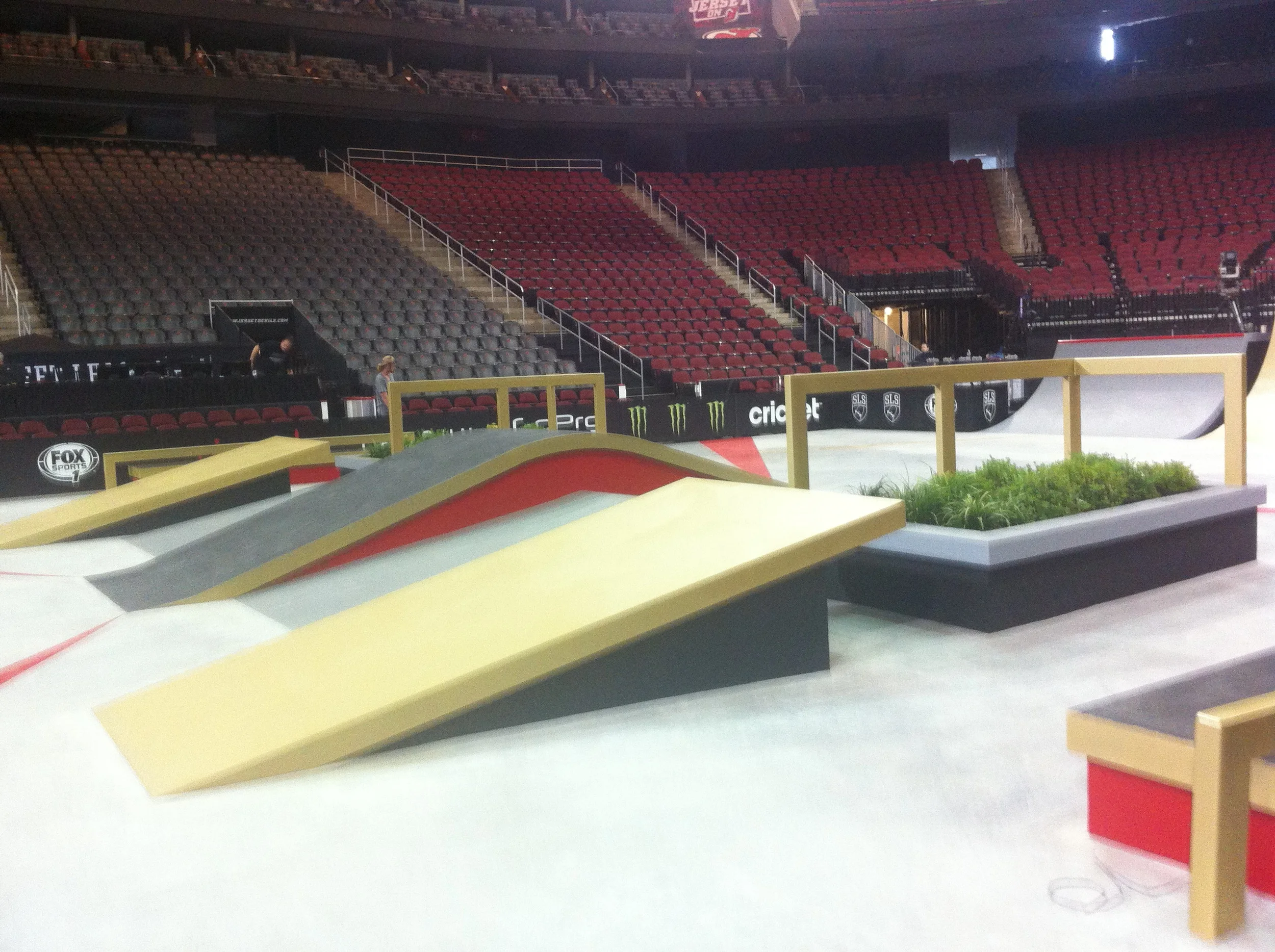 As if the rail being neck high isn't gnarly enough, imagine trying to grind through that fresh layer of paint. 