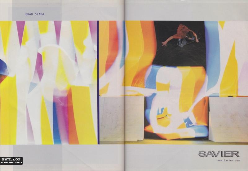 Savier did a few things right, and ads were one of those things. Brad Staba, wallride. 2001.