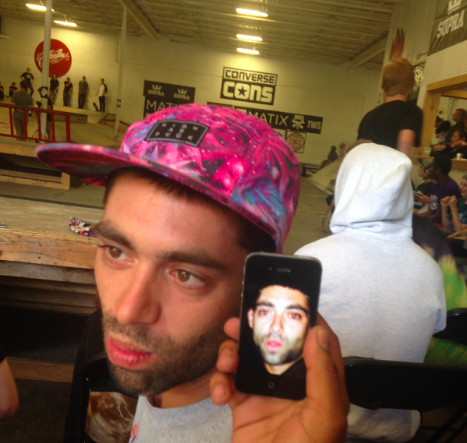 Jamiel the morning after a Day of Familia celebration alongside his late night alter ego.