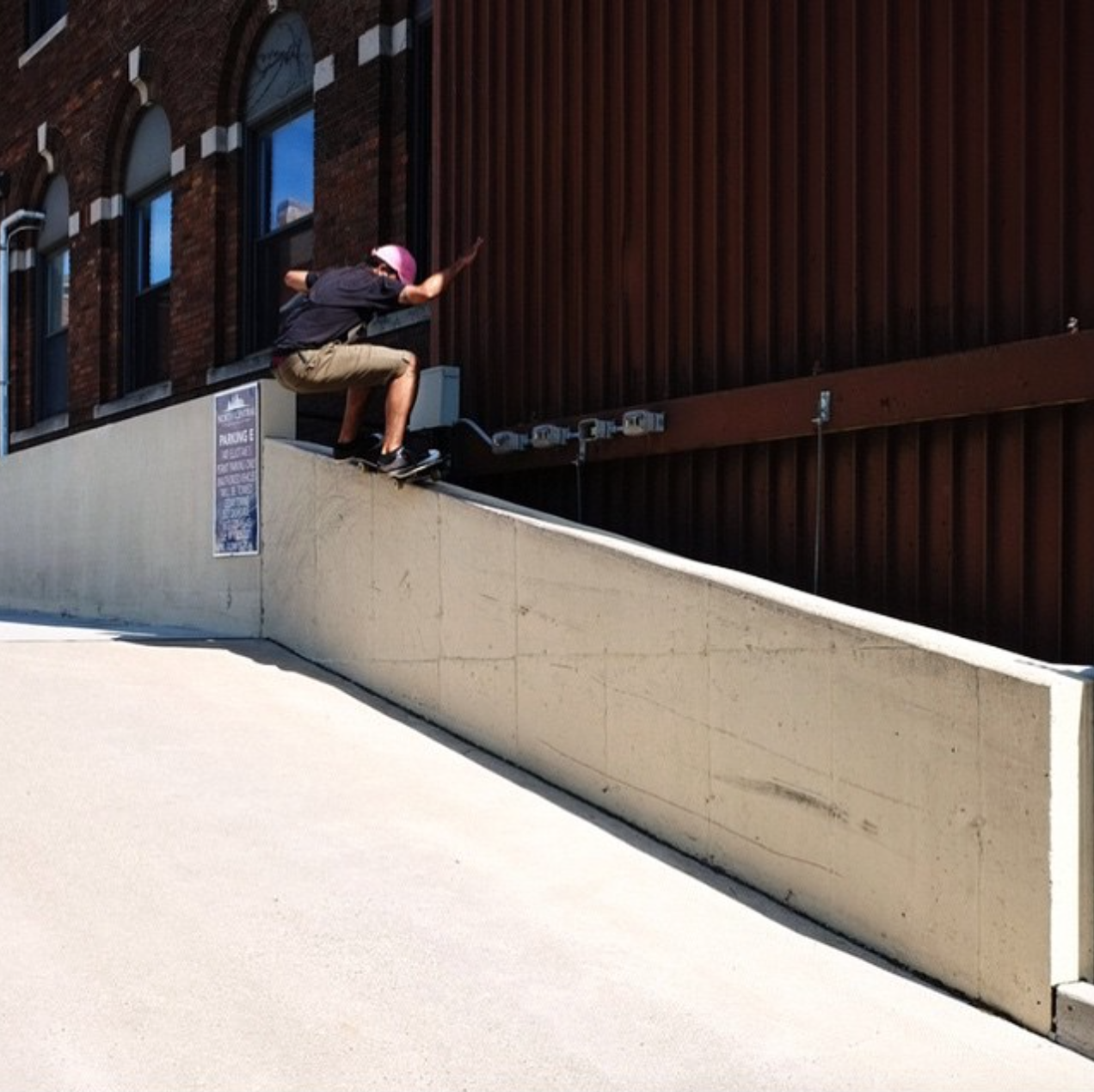 Kirian Stone grinds nipple high. Photo: Nathan Cameron