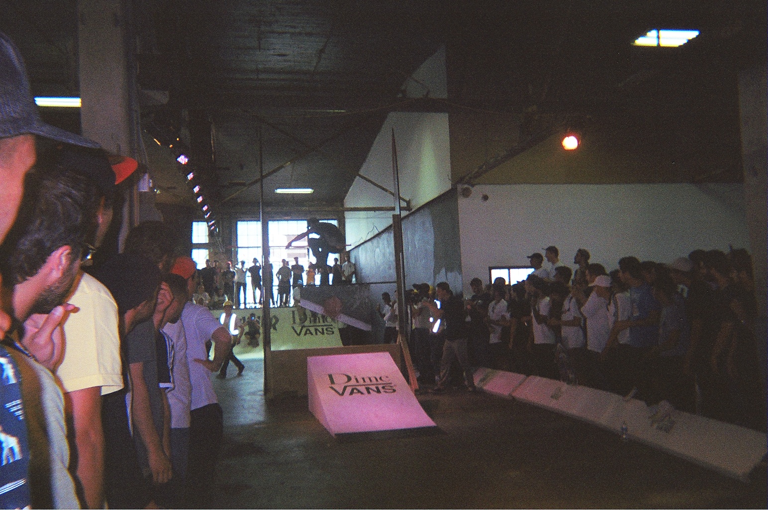 A launch ramp to guillotine setup was constructed for a challenge that was described by the announcer as 'The Most Dangerous Obstacle Ever'. Here's Dennis Busentiz getting dangerous.
