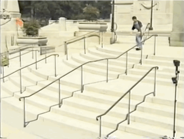 The make. Steve Olson, boardslide. From Shorty's Guilty.