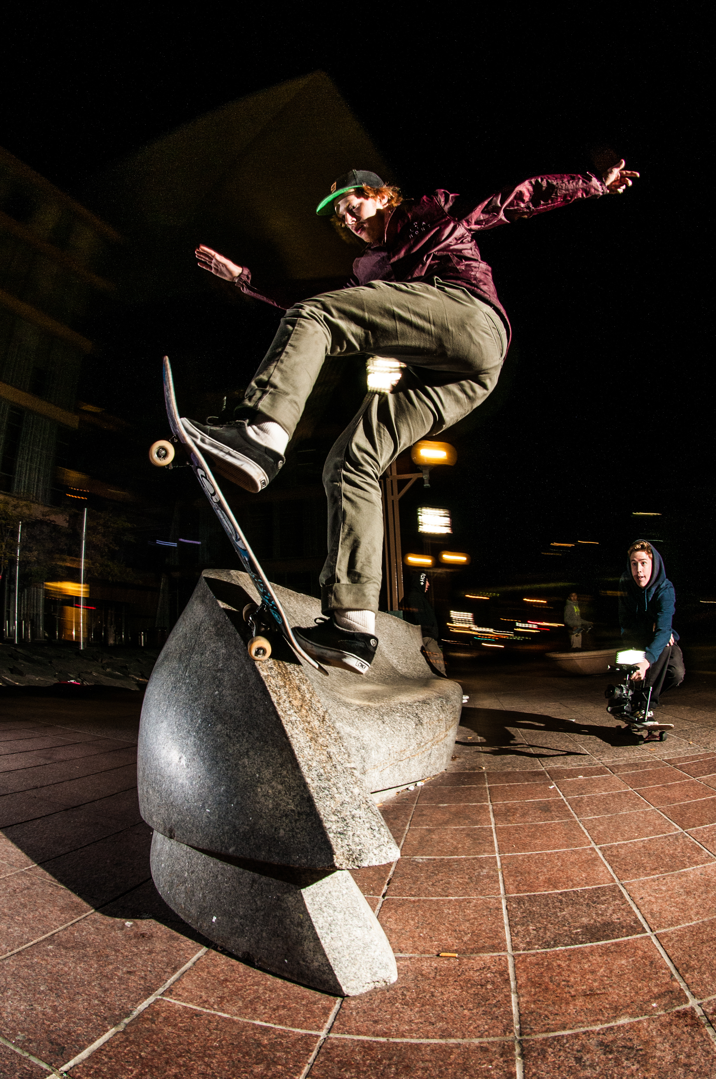 The man of the hour himself. Frontside blunt slide. Photo: Trevor Nelson