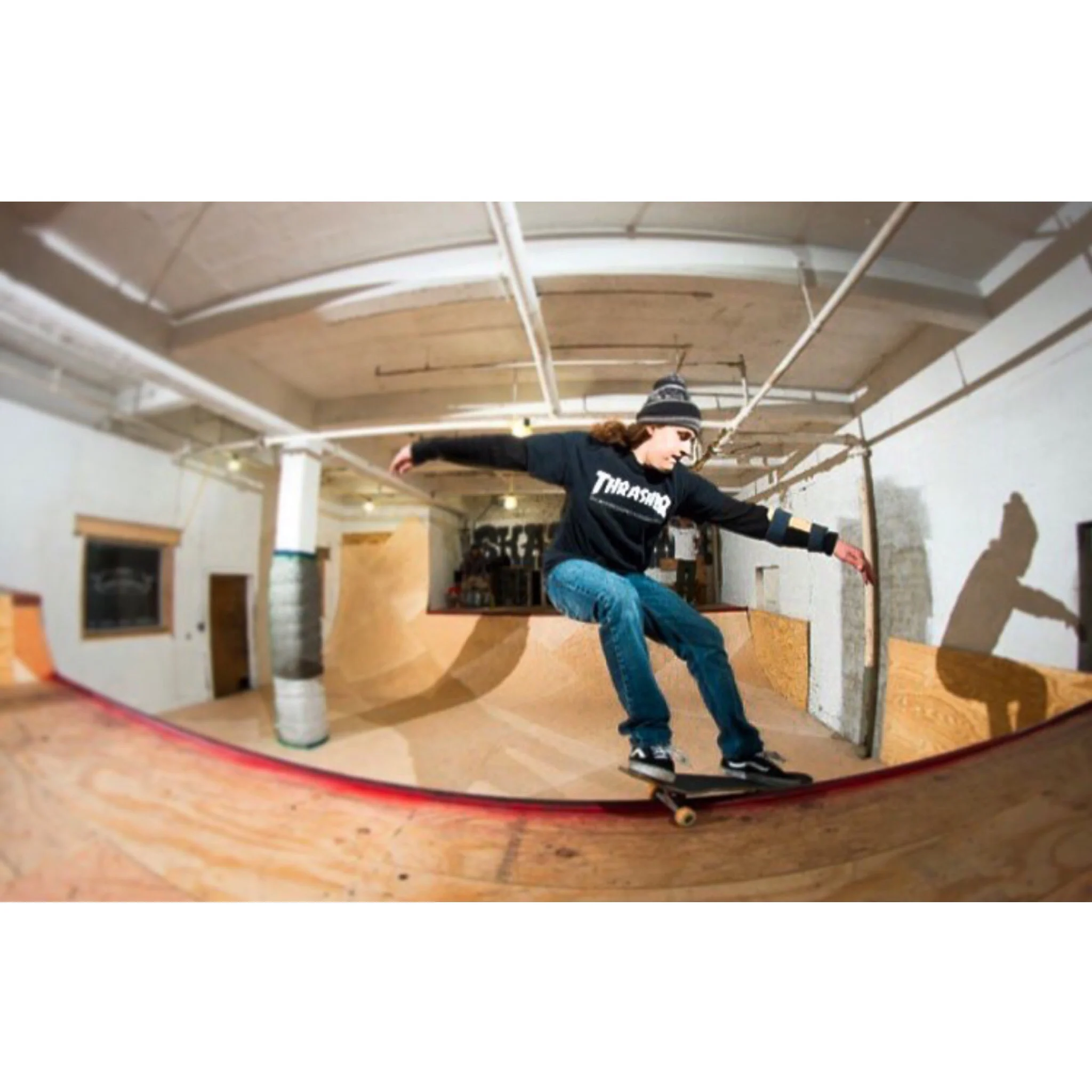 Brian Walt gets in a frontside smith during The Cellar's copingless phase. Photo via @jfhenry