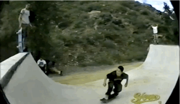 Teenage pre-stuntman era Dollin was a stylish-ass dude. Kickflip to fake.
