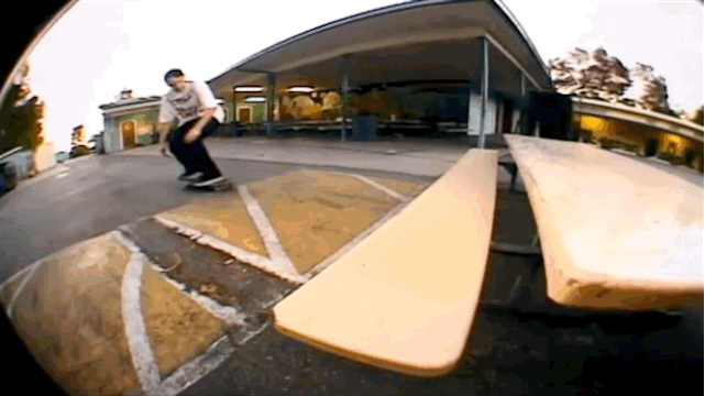 Wade Desarmo's switch inward heelflip is one of the stars of his very heavy part in DGK's Parental Advisory.
