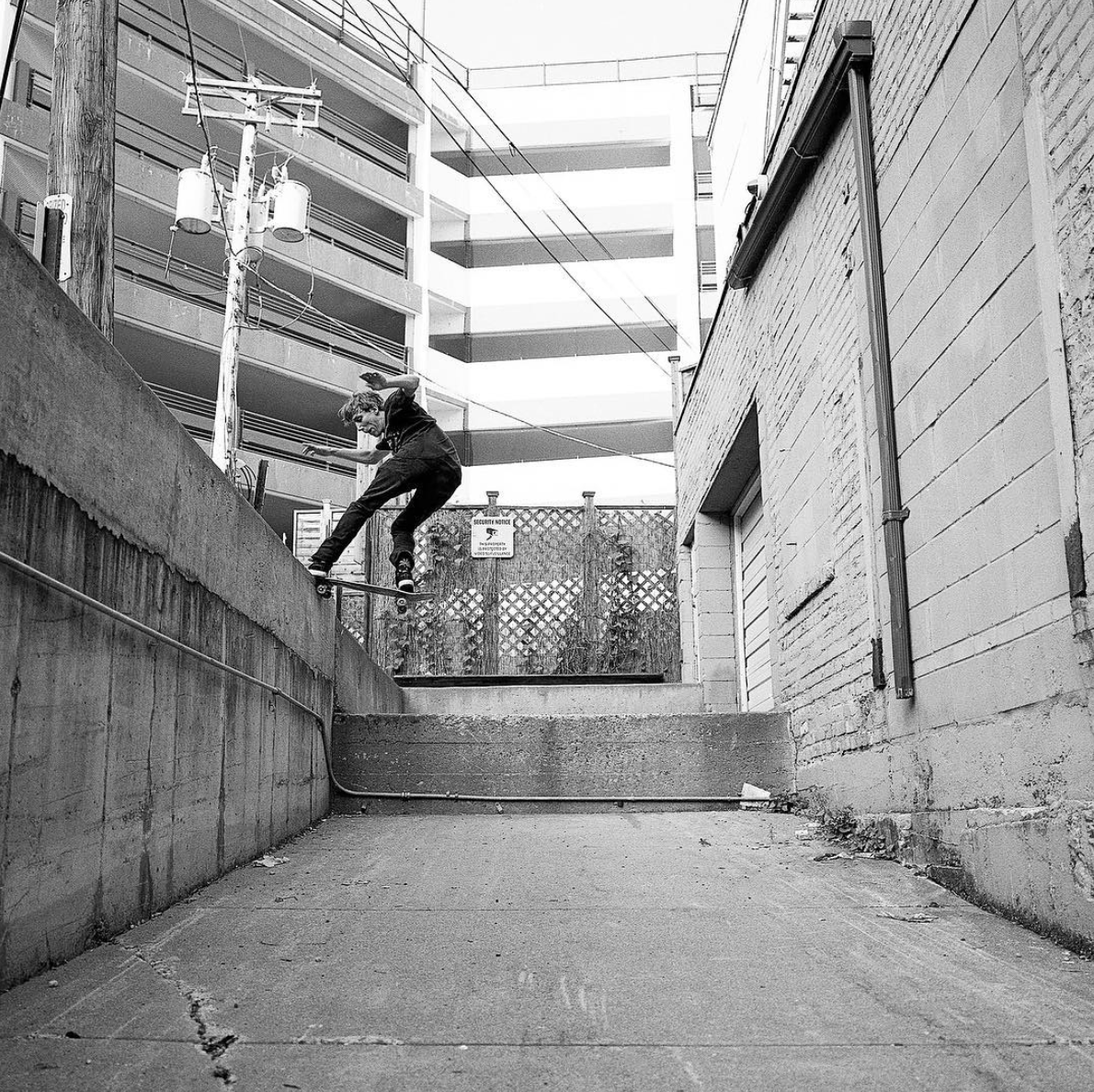 Yes, you're reading this correctly. Dom Randazzo has a part in this video. Frontside noseslide.