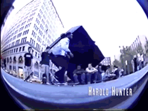Harold Hunter, switch frontside shove-it.