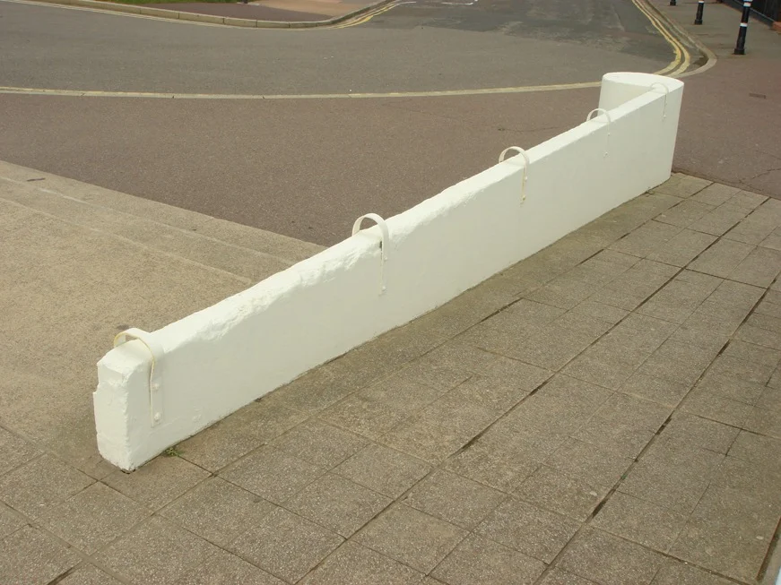 Skate stoppers. Bexhill-on-Sea, UK.