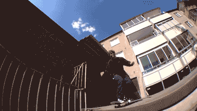 Dane Brady on the other end of the wheel size spectrum.