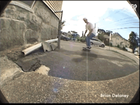 Brian Delaney, nose manual drop down.