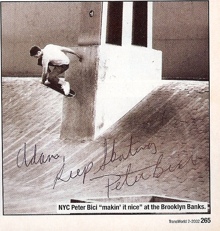 The author’s autographed copy of the February 2002 issue.