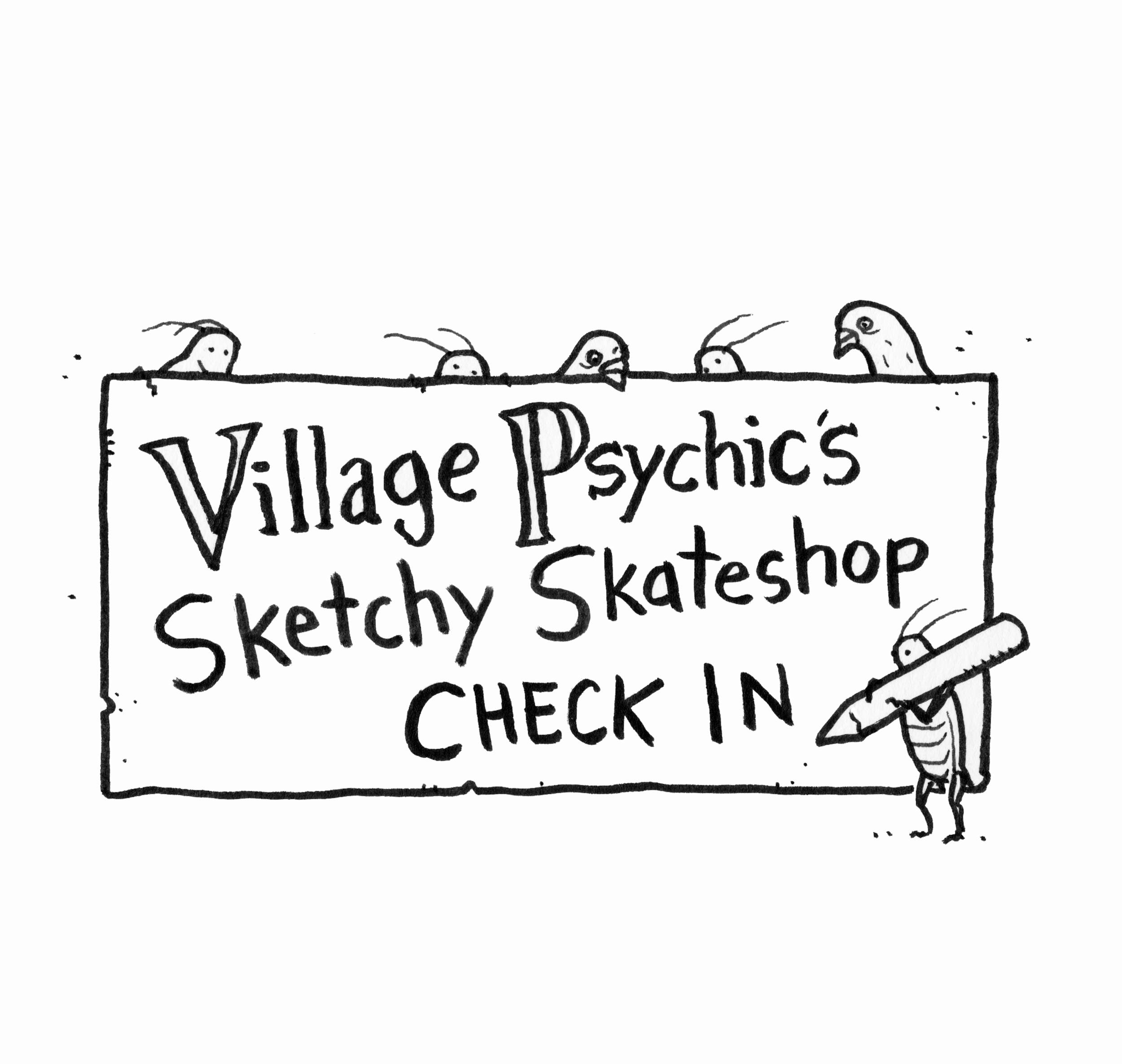 A Sketchy Skateshop Check In 