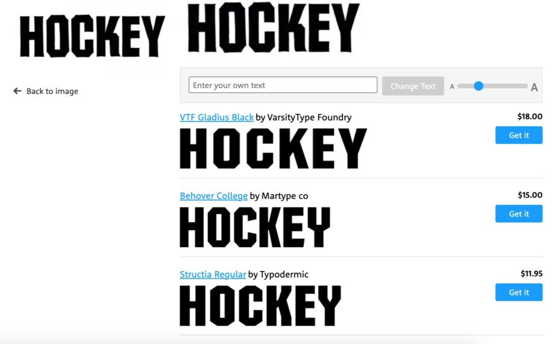 Hockey Font With Numbers 