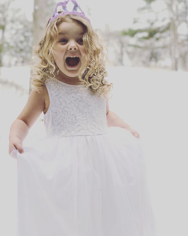 Snow Day Princess 👸 ❄️ #puremichigan #ourmichiganlife #thisisalmostfour @dancrovay
