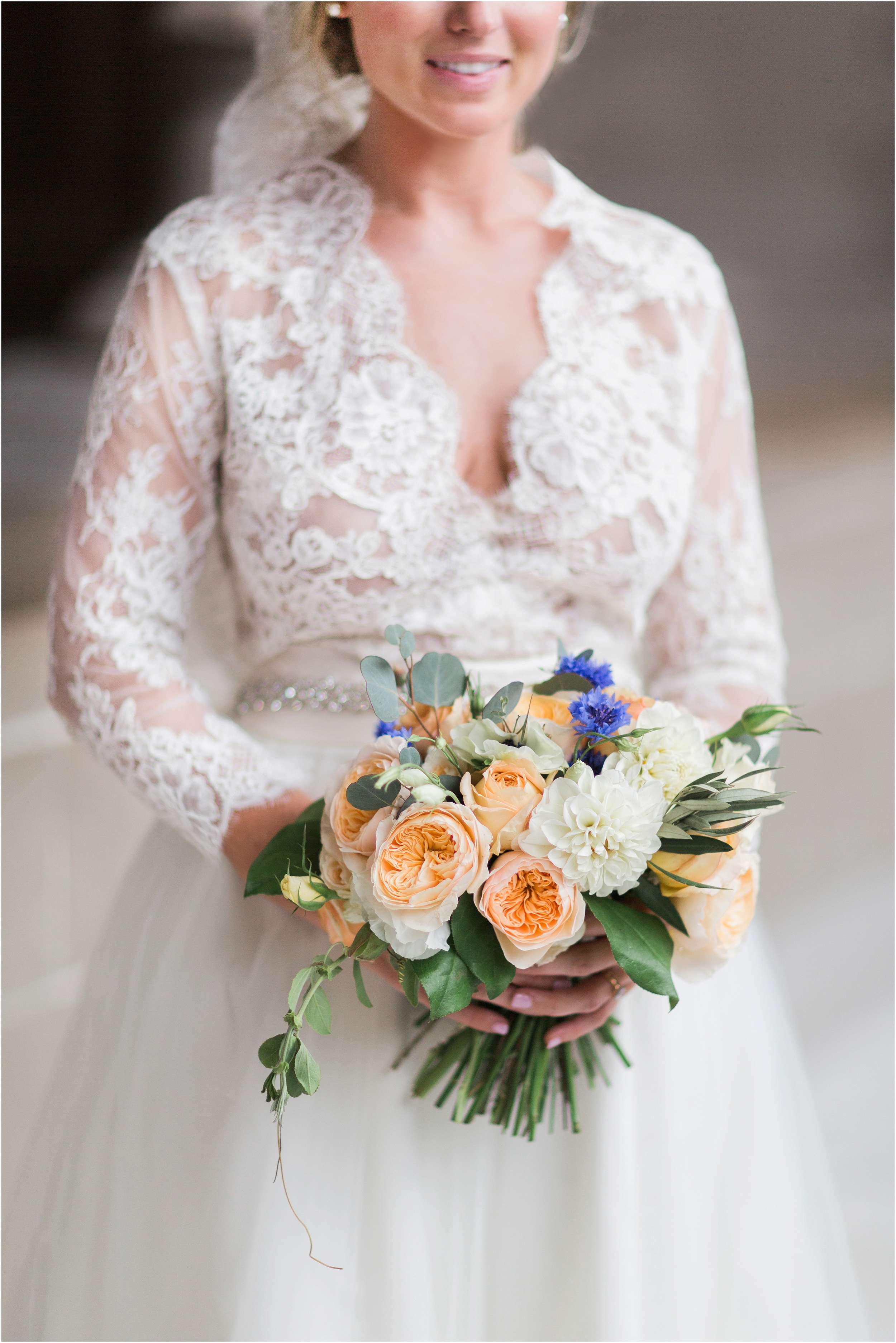 blueberryphotography.com | San Francisco City Hall Wedding | Blueberry Photography | Destination Wedding Photographer | Wedding Photography at SF City Hall | Pretty Peach Spring Bouquet