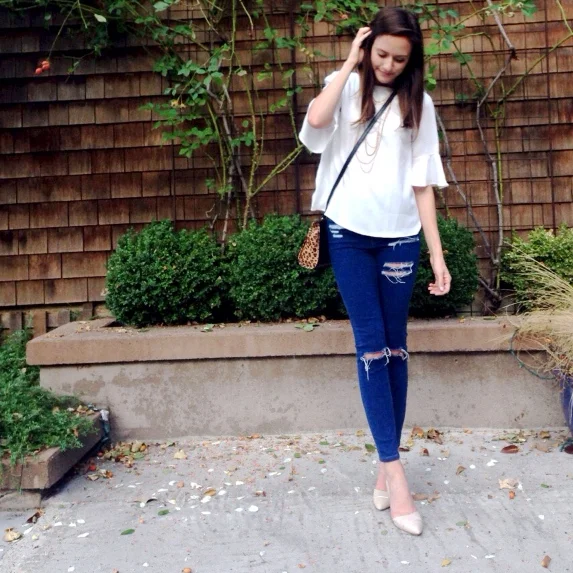 Shop the Look Below. Top: Goodnight Macaroon. Jeans: ASOS. Shoes: Calvin Klein via Tjmaxx. Bag: Forever21. 