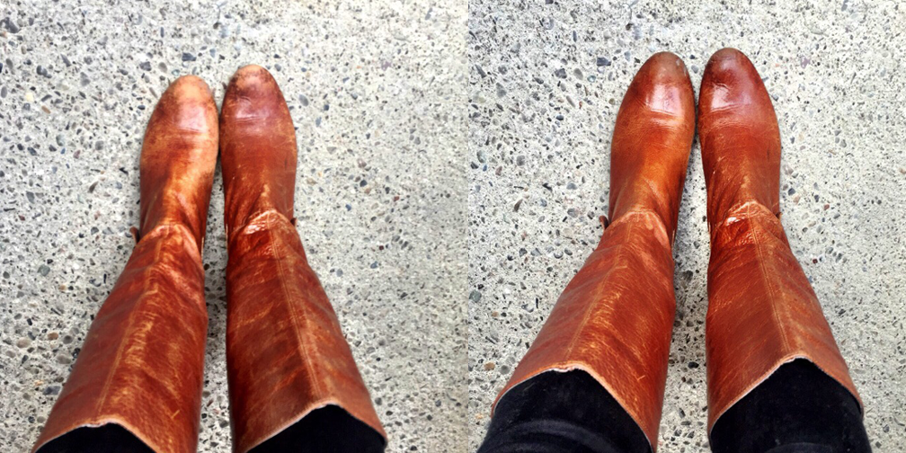 Before and After Using Solemates Buff.