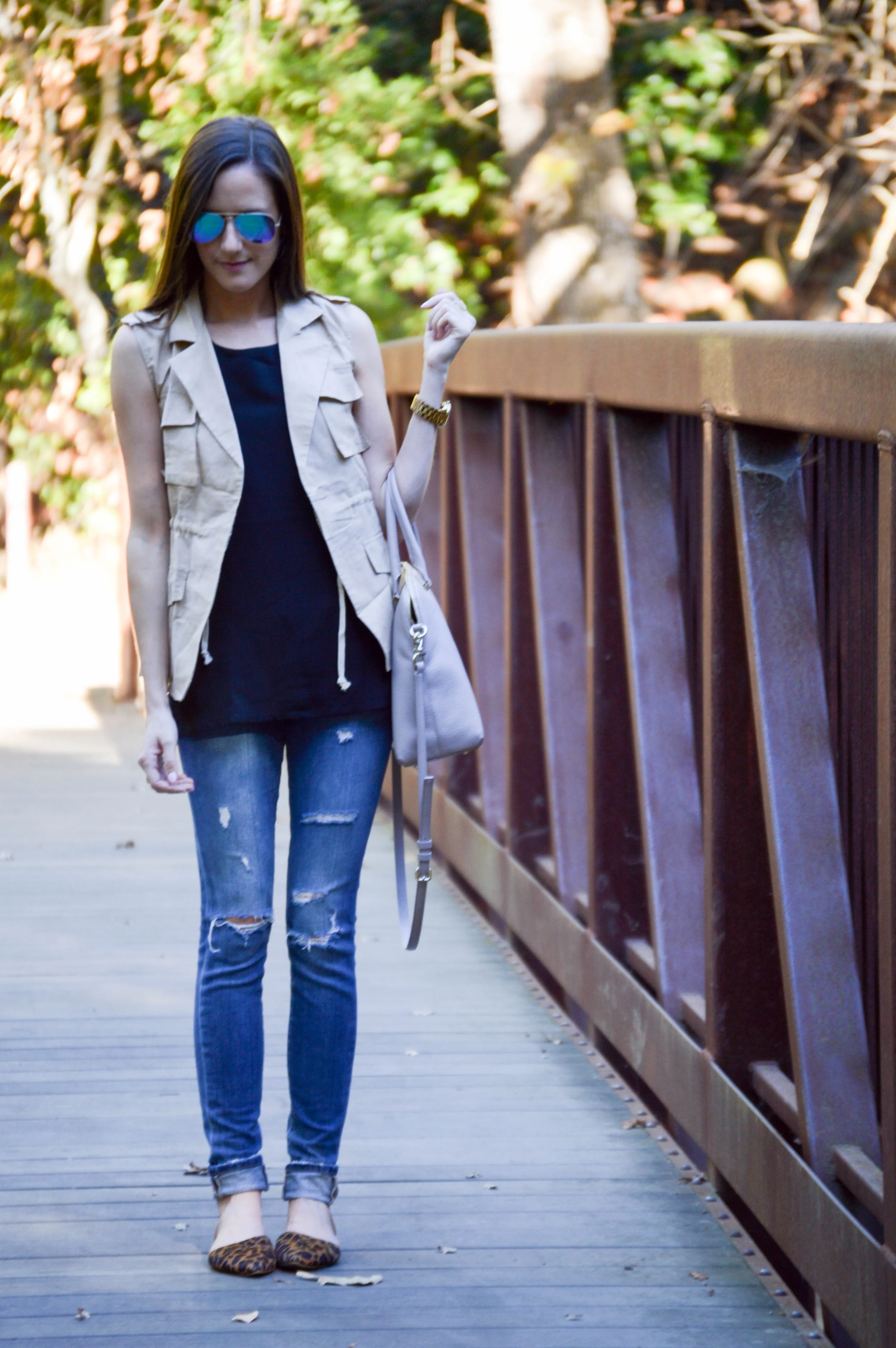 Shop the Look Below. Top: c/o SheIn . Vest: c/o SheIn . Jeans: Joe's . Shoes: J. Crew Factory (sold out) See similar here. Bag: Kate Spade .