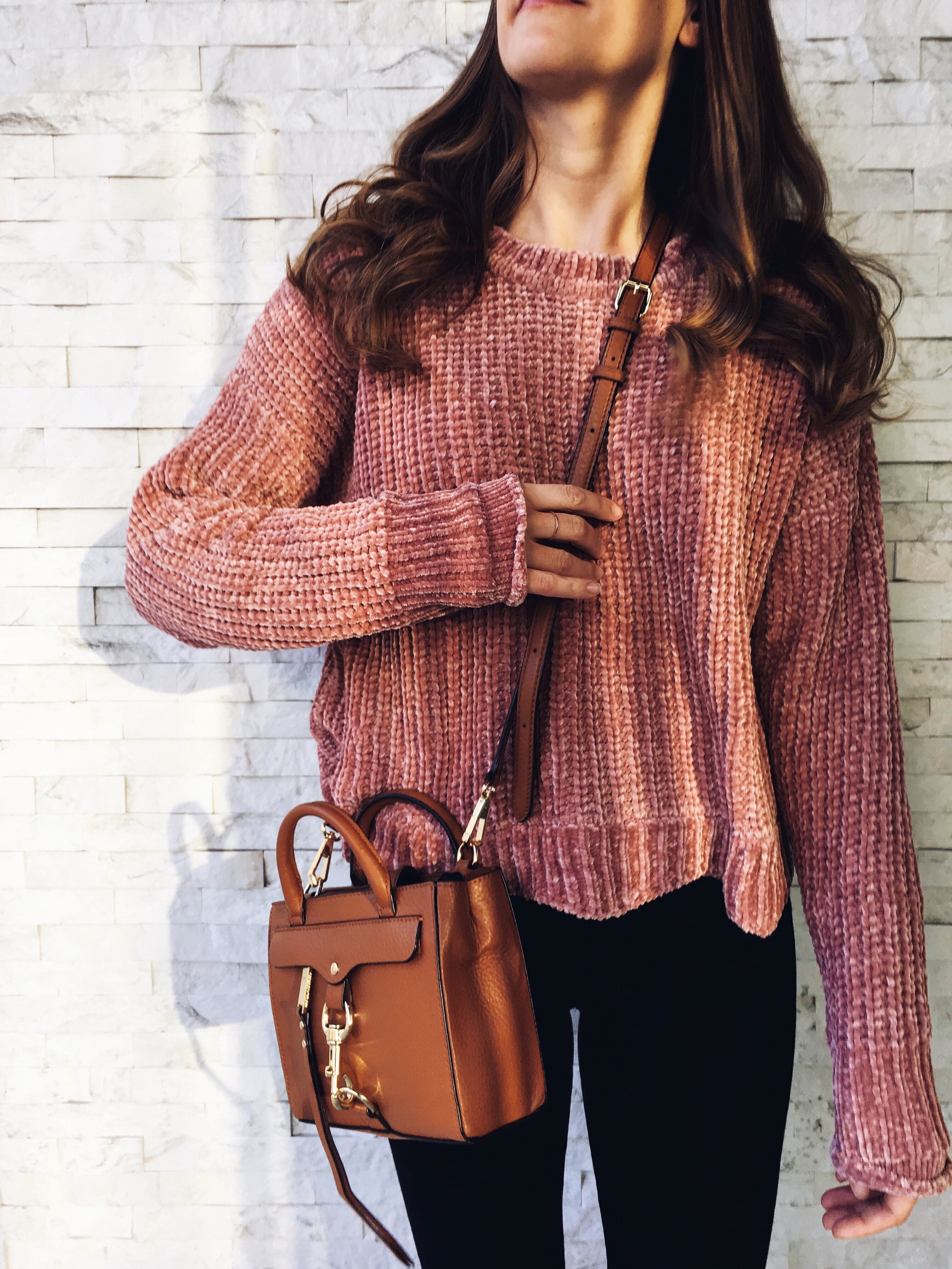 Blush Pink Chenille Sweater — Girl Meets Gold