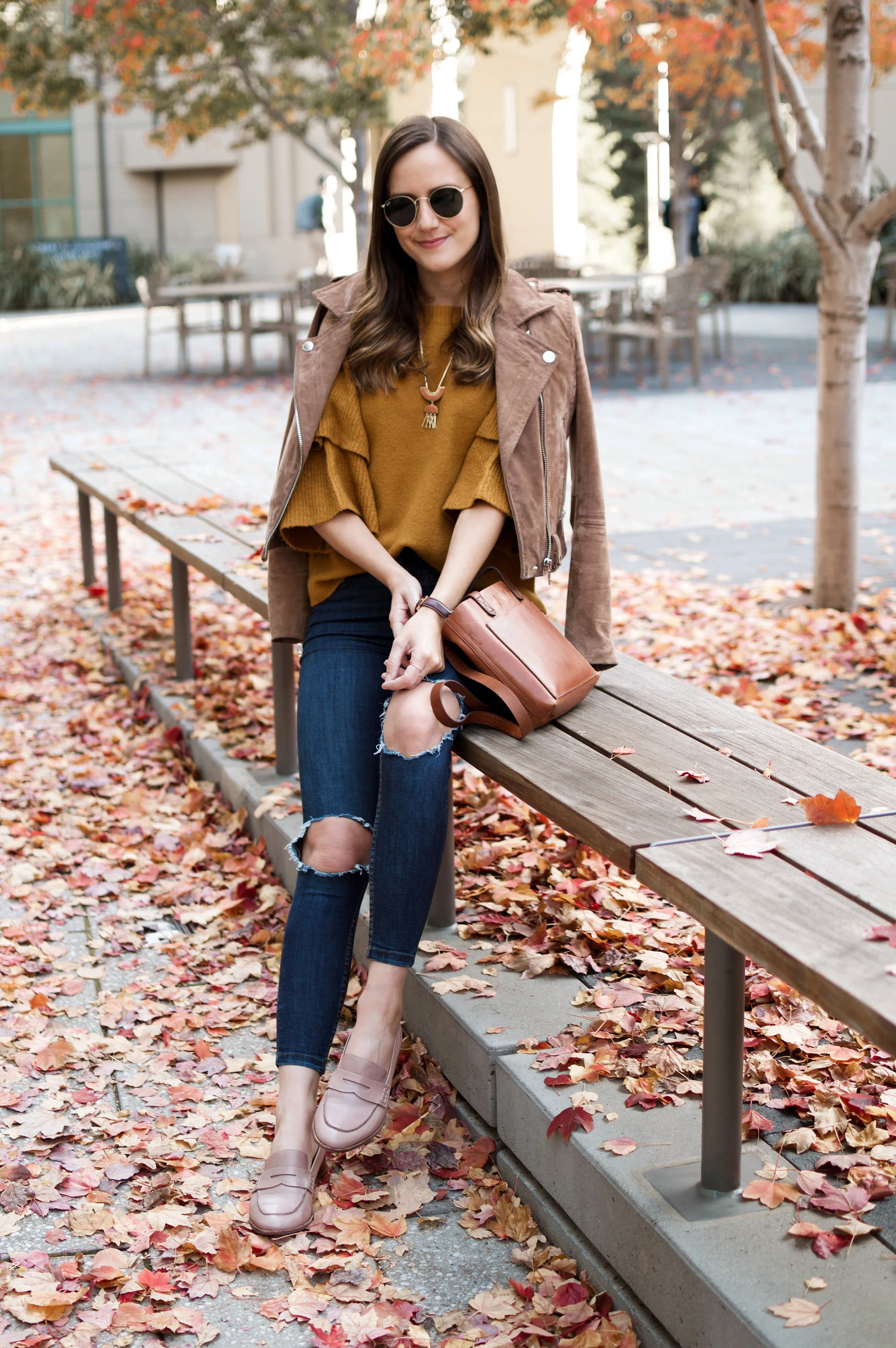 outfits with mustard sweater