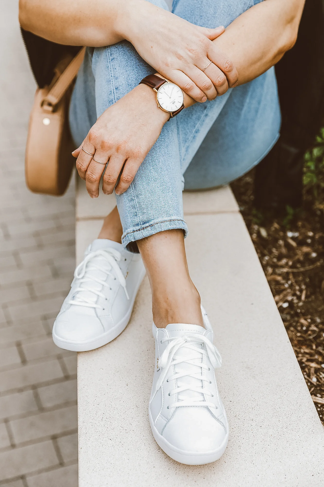White Leather Keds Sneakers — Girl Meets Gold