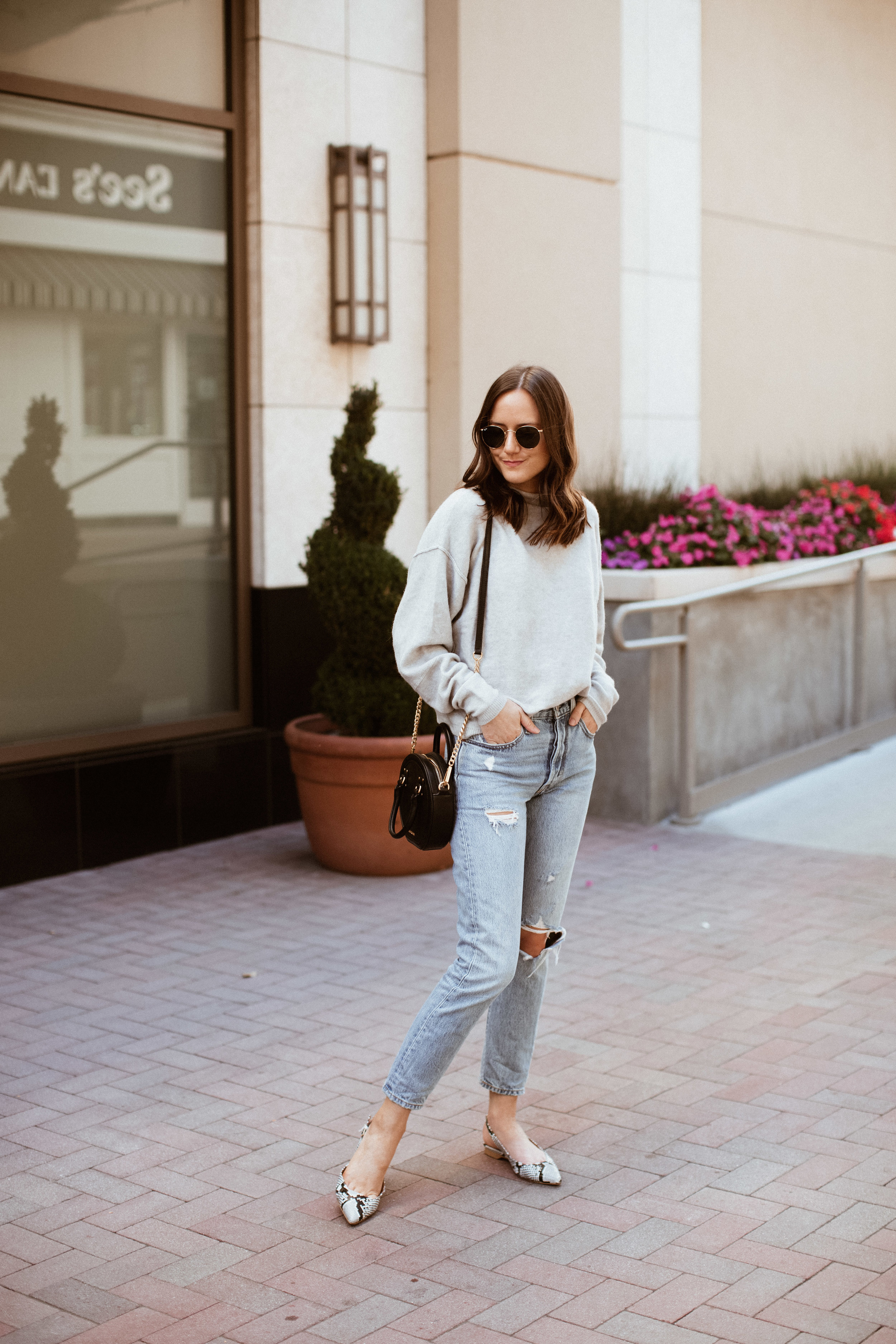 The Softest Grey Free People Sweater — Girl Meets Gold