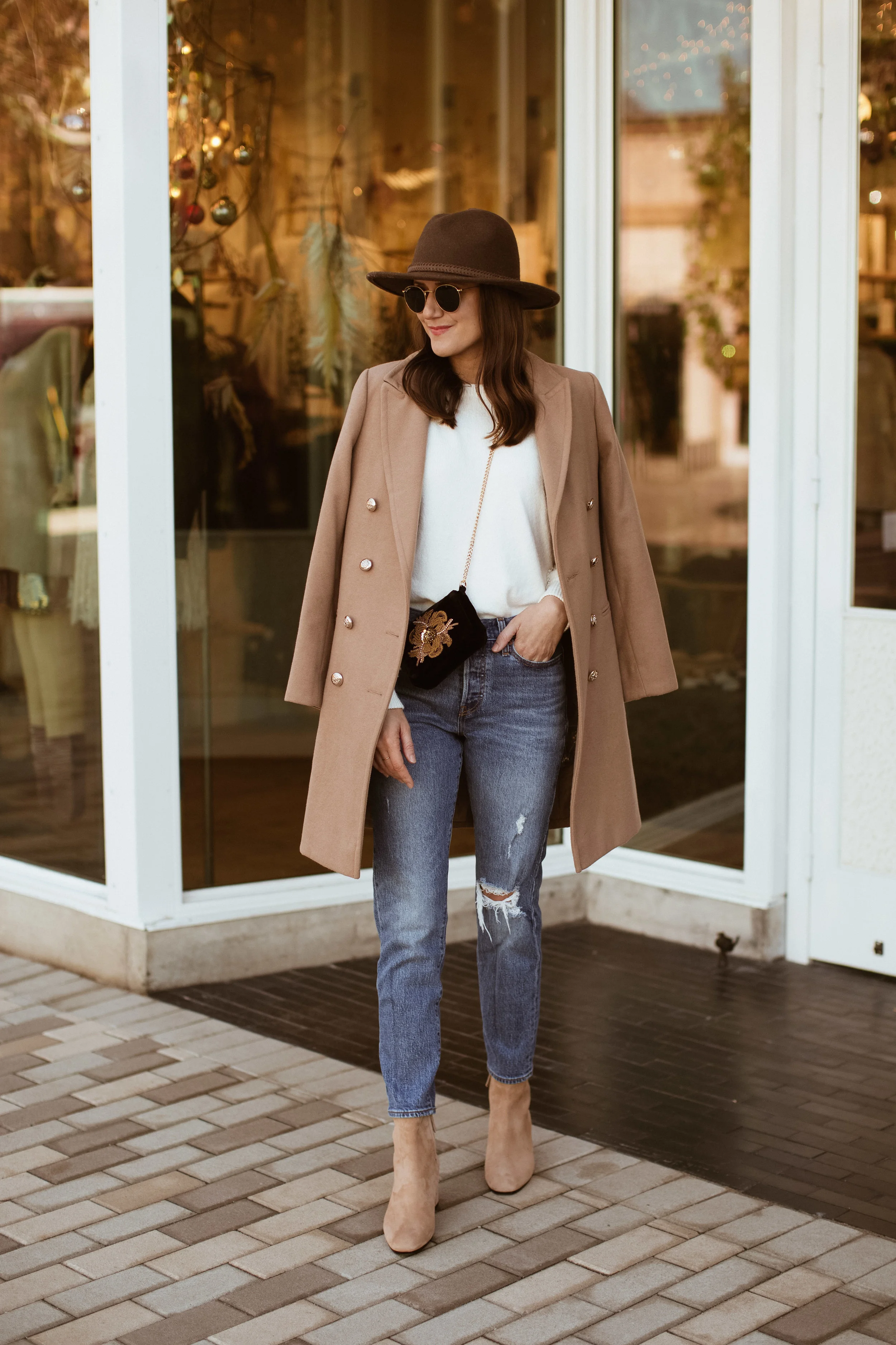camel sweater coat