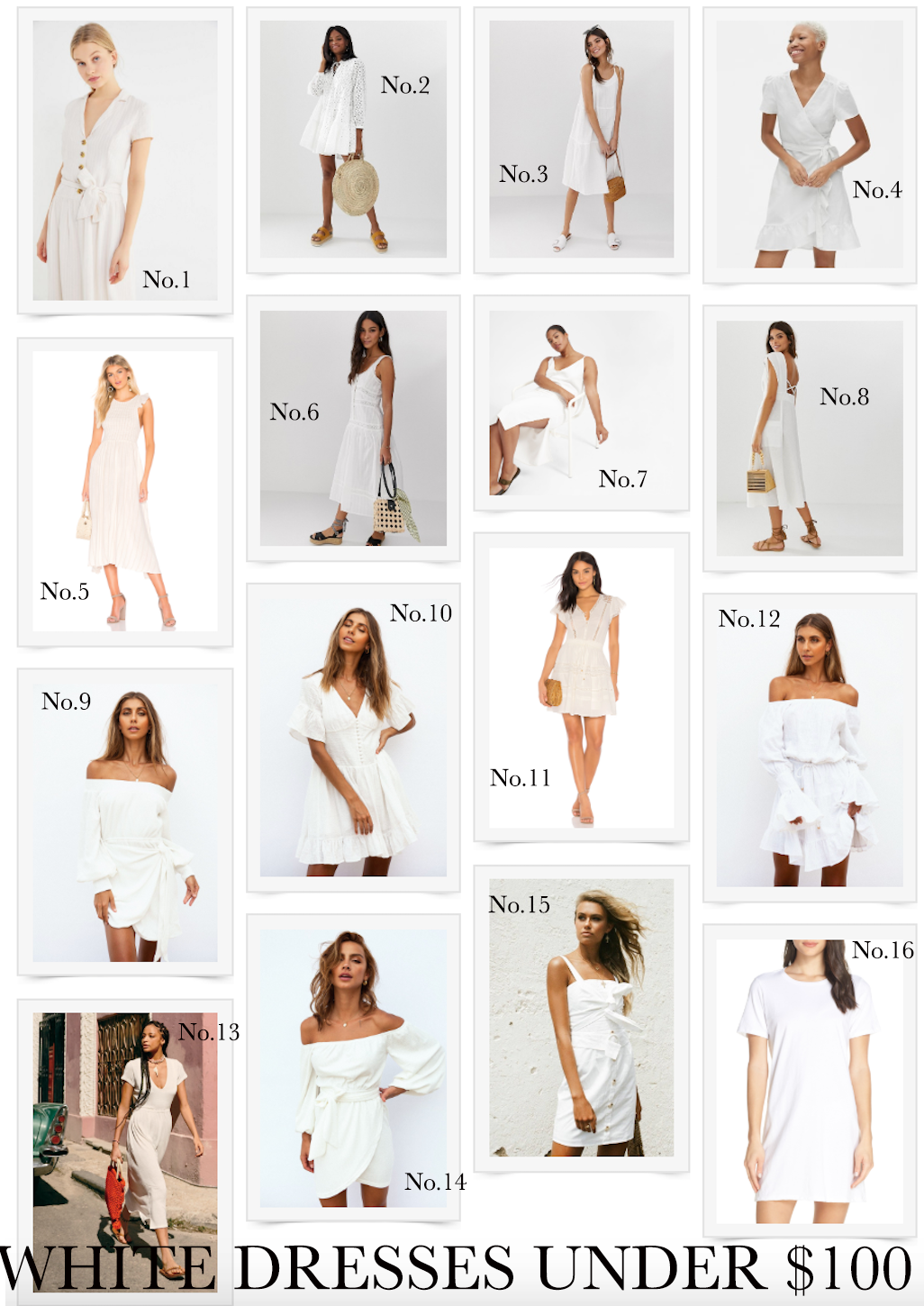 find white dresses