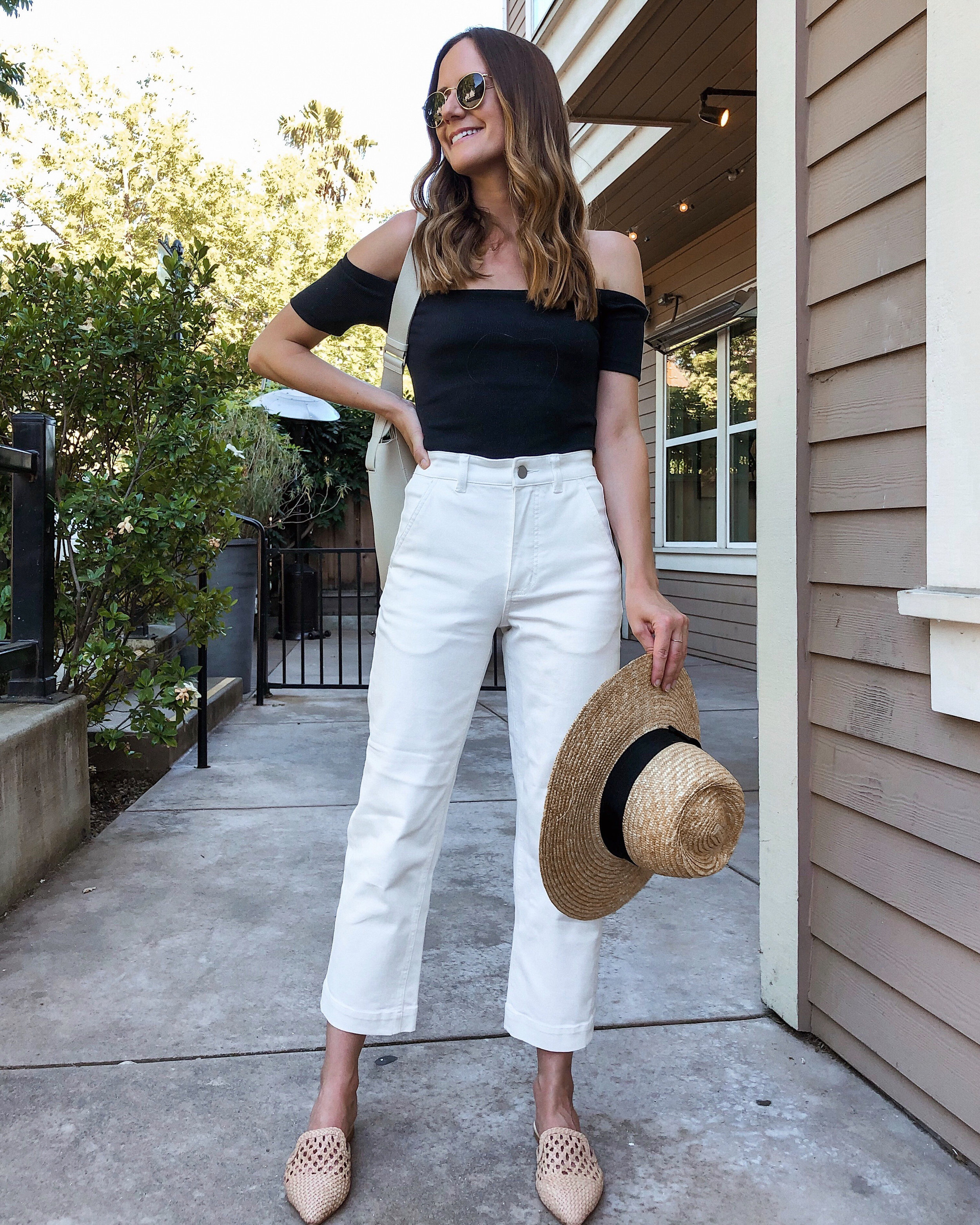 A Black and White Summer Outfit — Girl ...