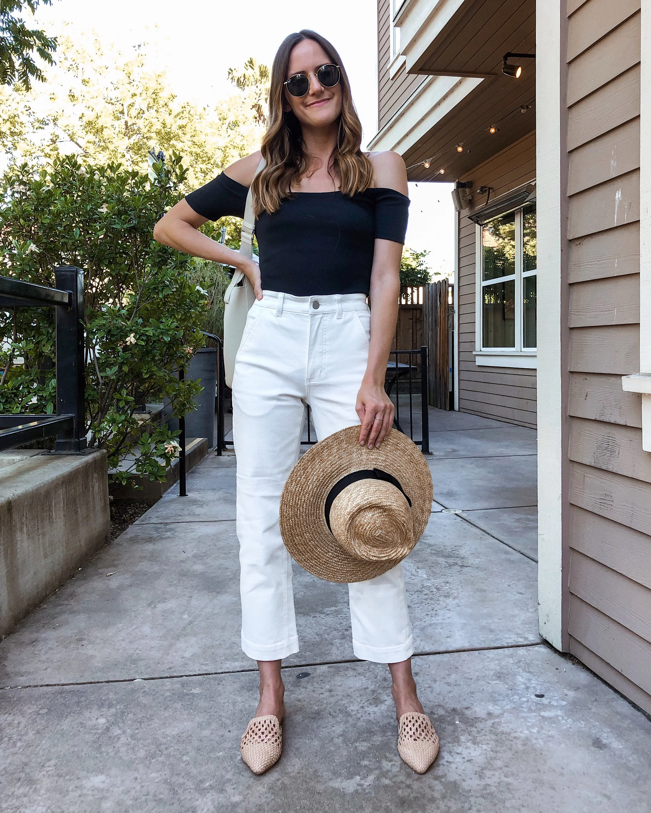 black and white summer outfits