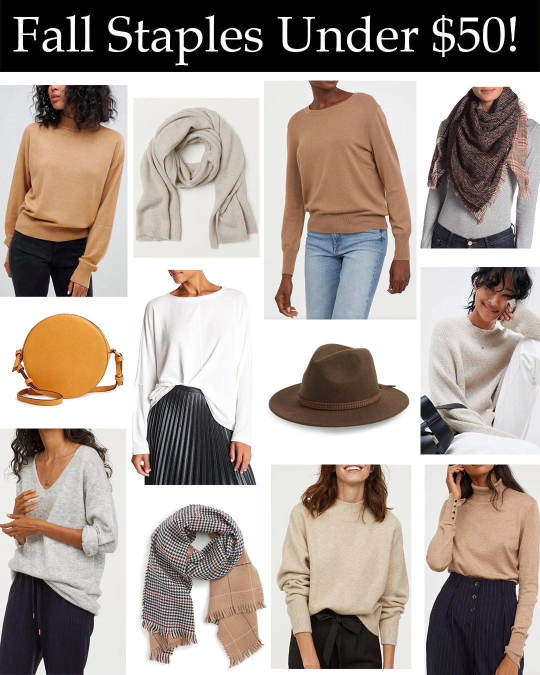 Fall Staples Under $50