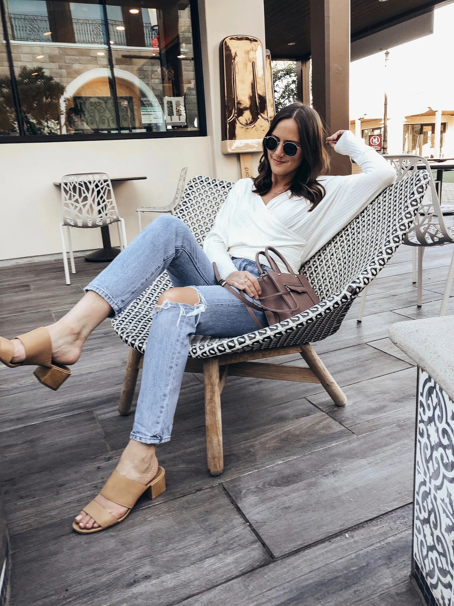 A Comfy Wrap Top for Fall 