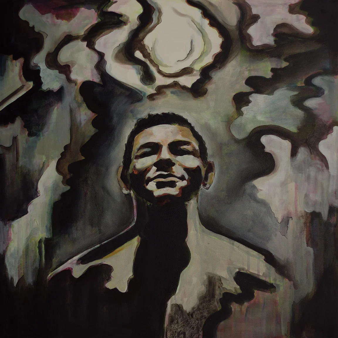 Oh R. Oil on Wood Panel. 20” x 20”