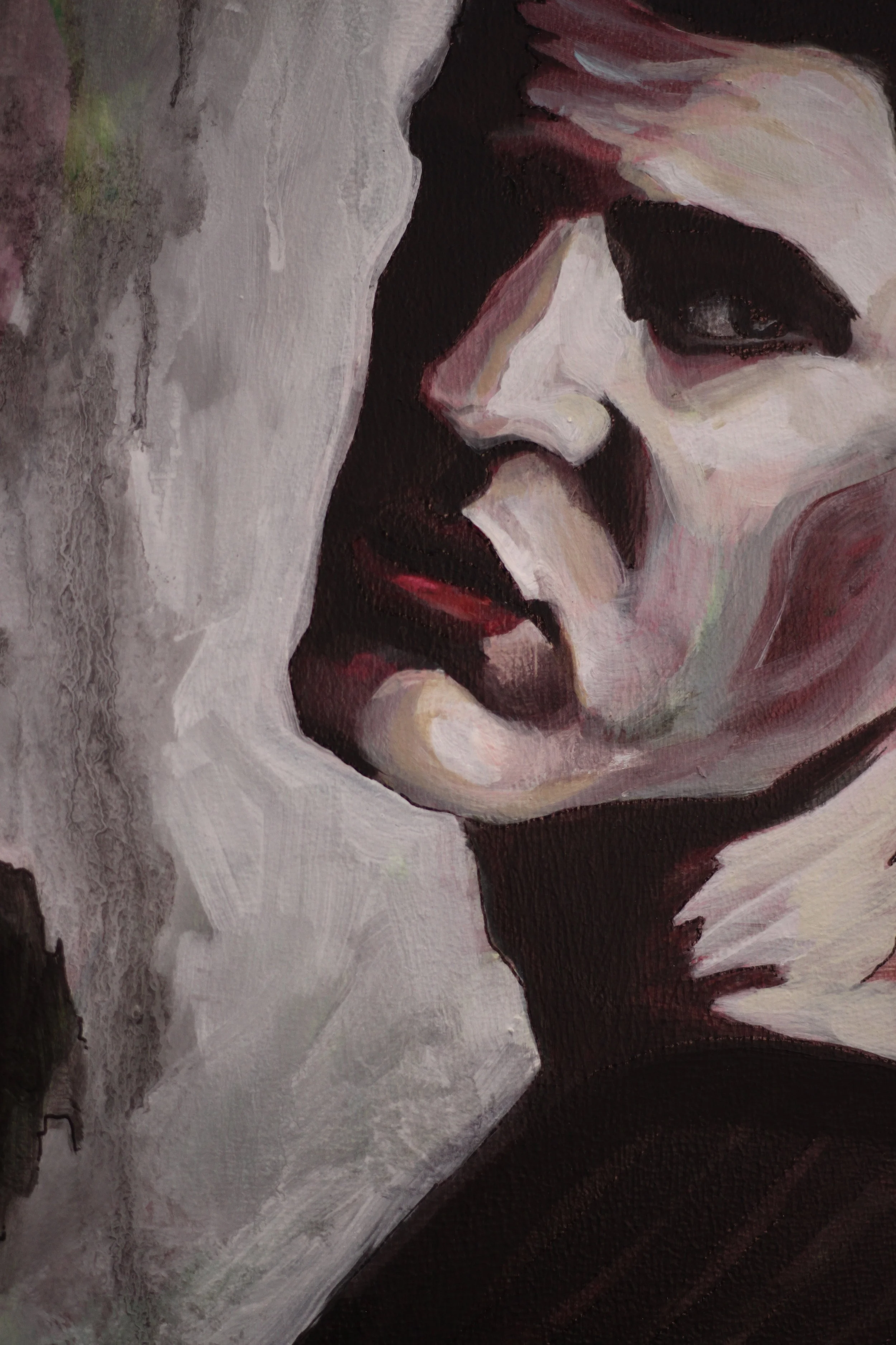 Rocky. Oil on Wood Panel. 20” x 36” (Detail)