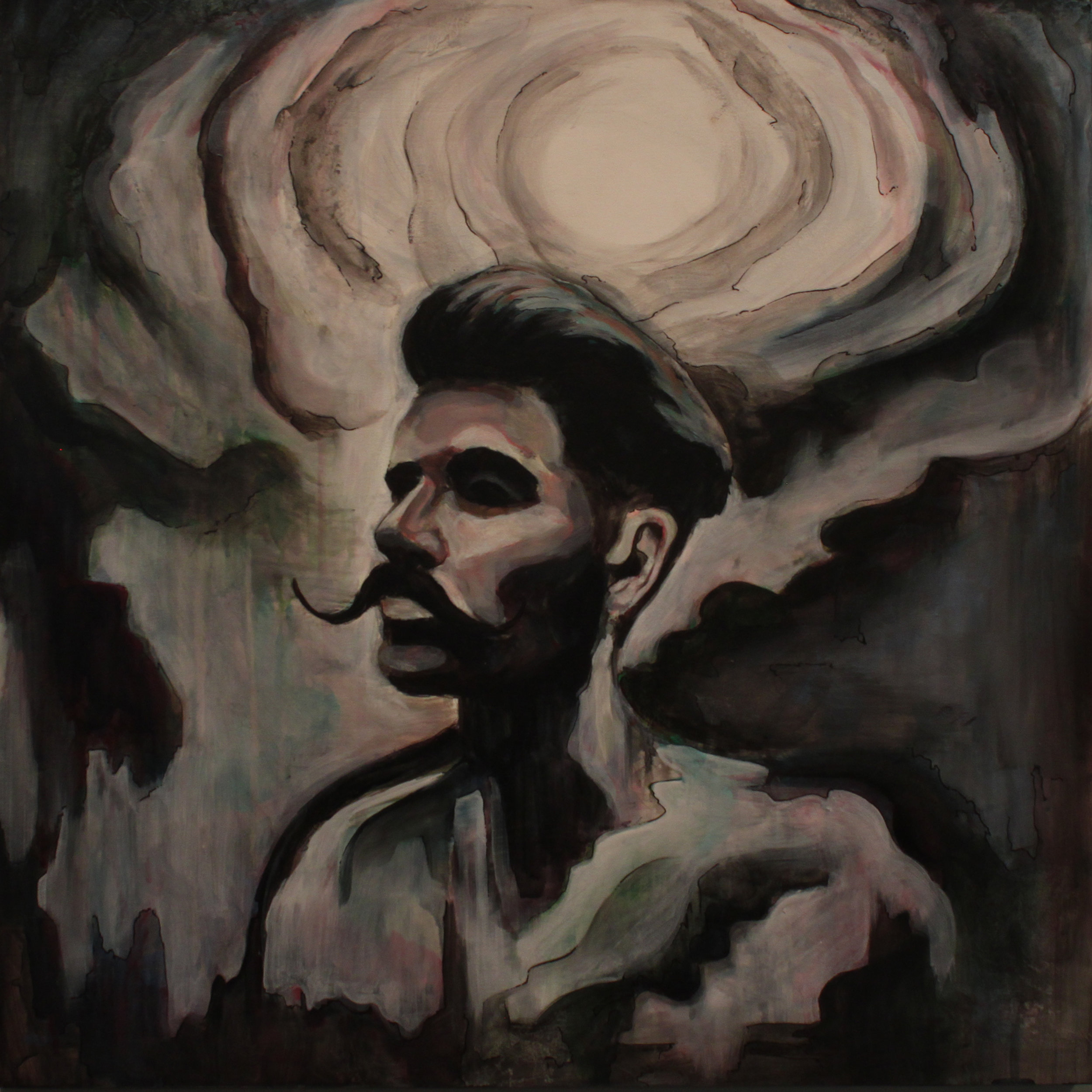 Ghostiah Gone. Oil on Wood Panel. 20” x 20”