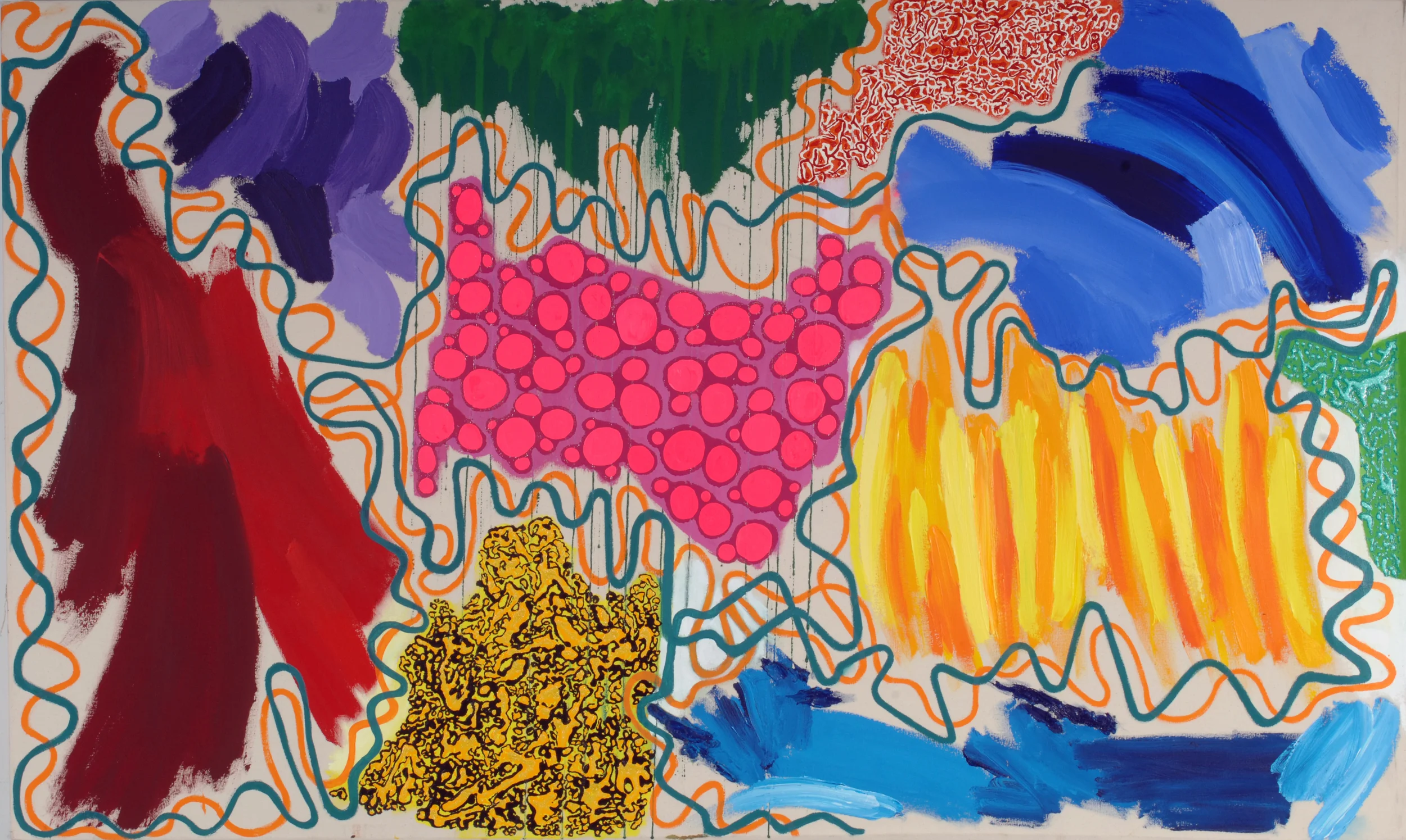    2006     48" x 80"    Mixed Media on Canvas     