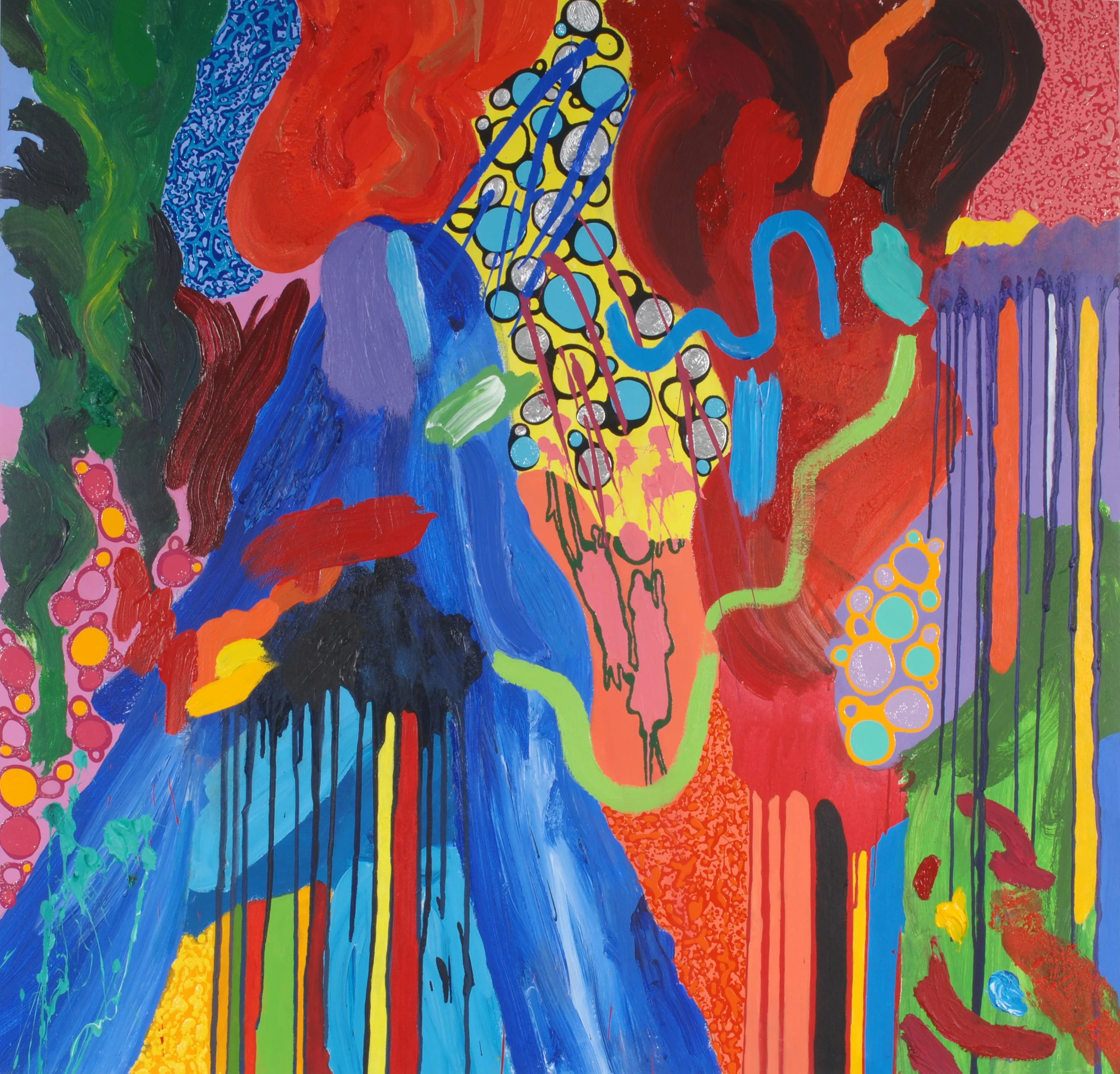   2006   56" x 54"  Mixed Media on Canvas    