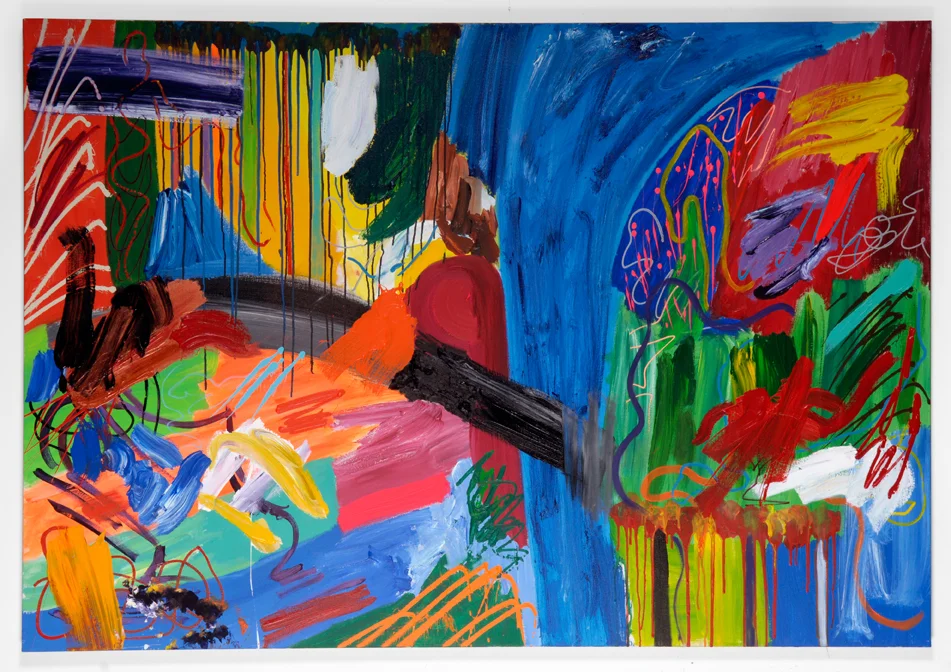    2007     50” X 76”    Mixed media on canvas     