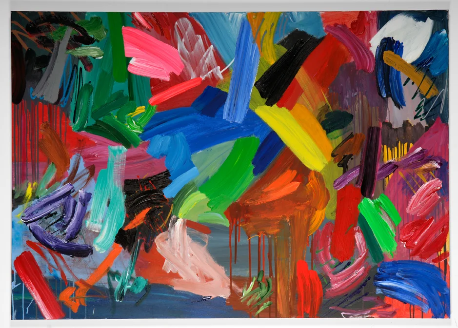   2007   48” X 72”  Mixed media on canvas    