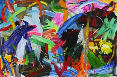 Untitled # 44. 48" X 72" Mixed media on canvas 2008