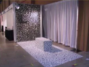 Ying-Yang. Installation. Mixed media. Ephemeral Trends. Arte Americas 2003 Art Fair. Miami, Florida.