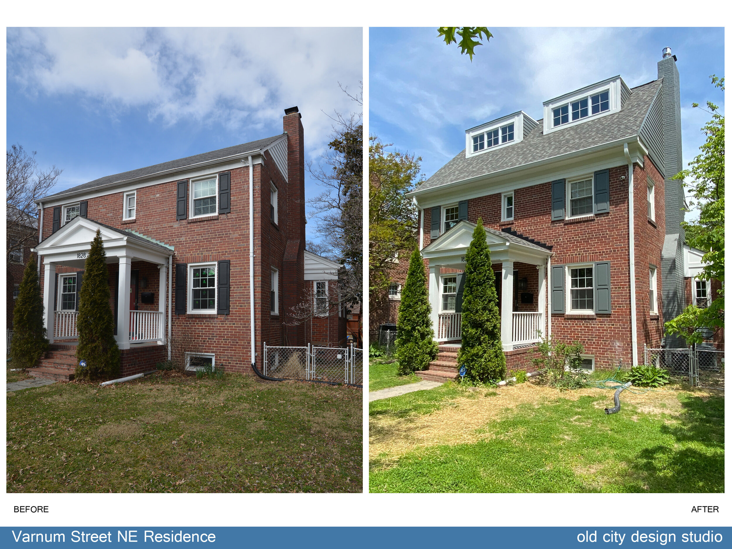 This family had outgrown their house, but not their neighborhood, and they asked old city design studio to design a third story addition. We all agreed that it was of utmost importance that the home still felt like a part of the neighborhood they