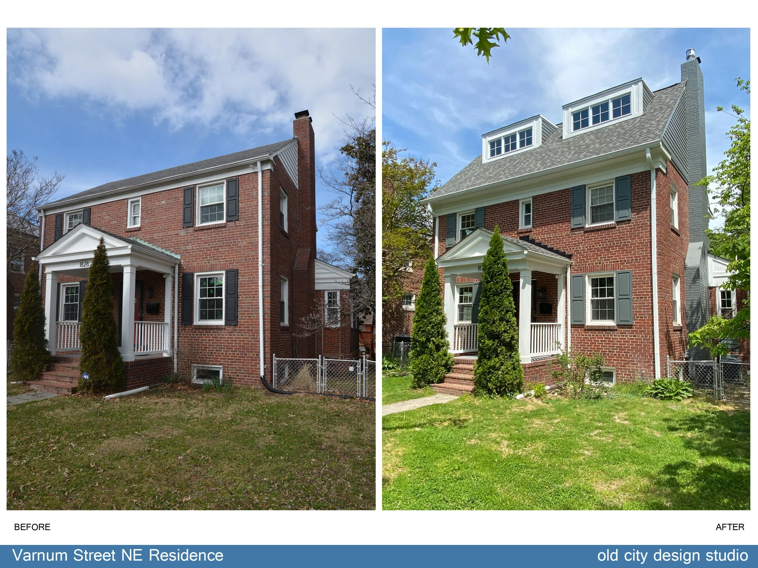 This family had outgrown their house, but not their neighborhood, and they asked old city design studio to design a third story addition. We all agreed that it was of utmost importance that the home still felt like a part of the neighborhood they