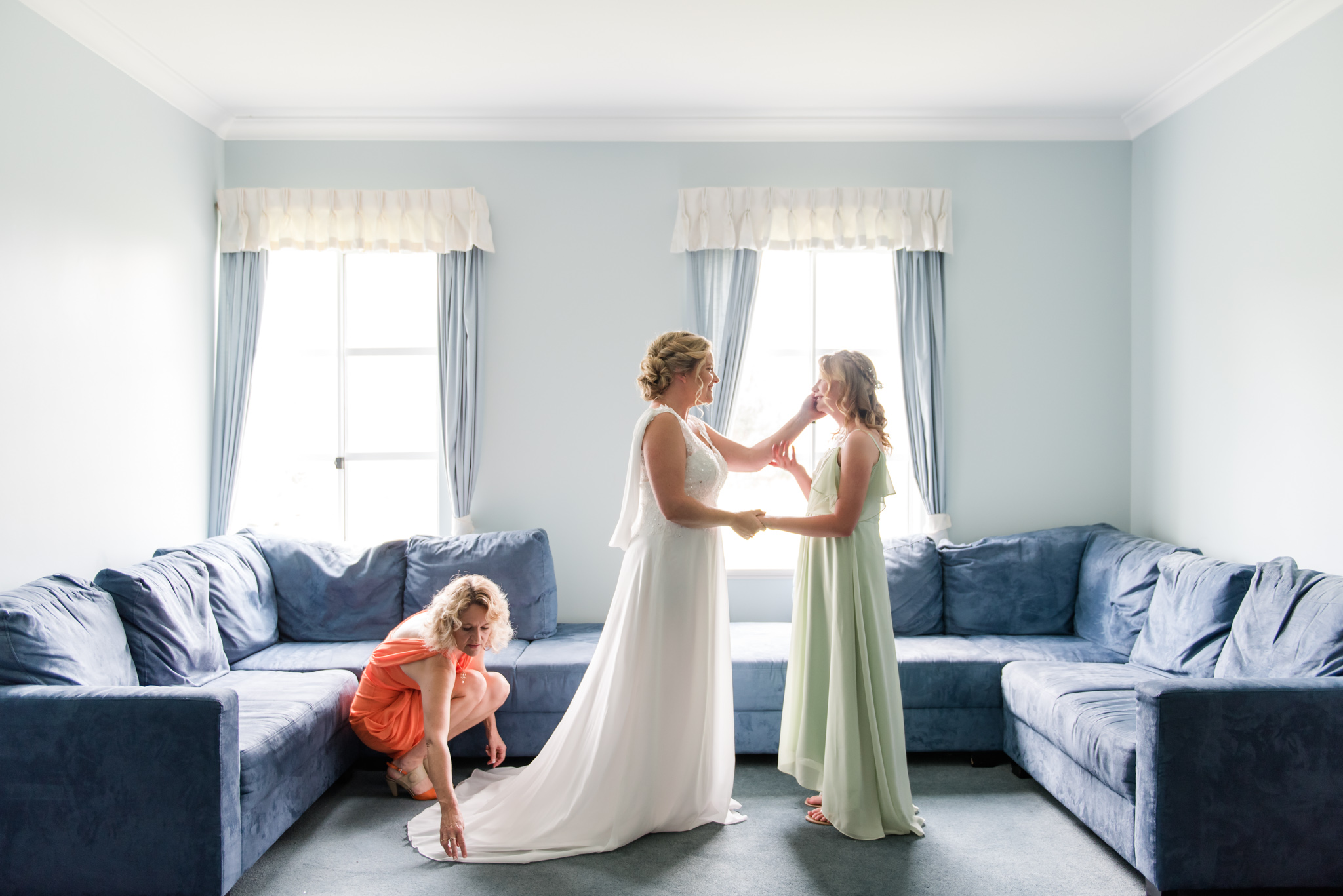 Bride Getting Ready Peel Manor House