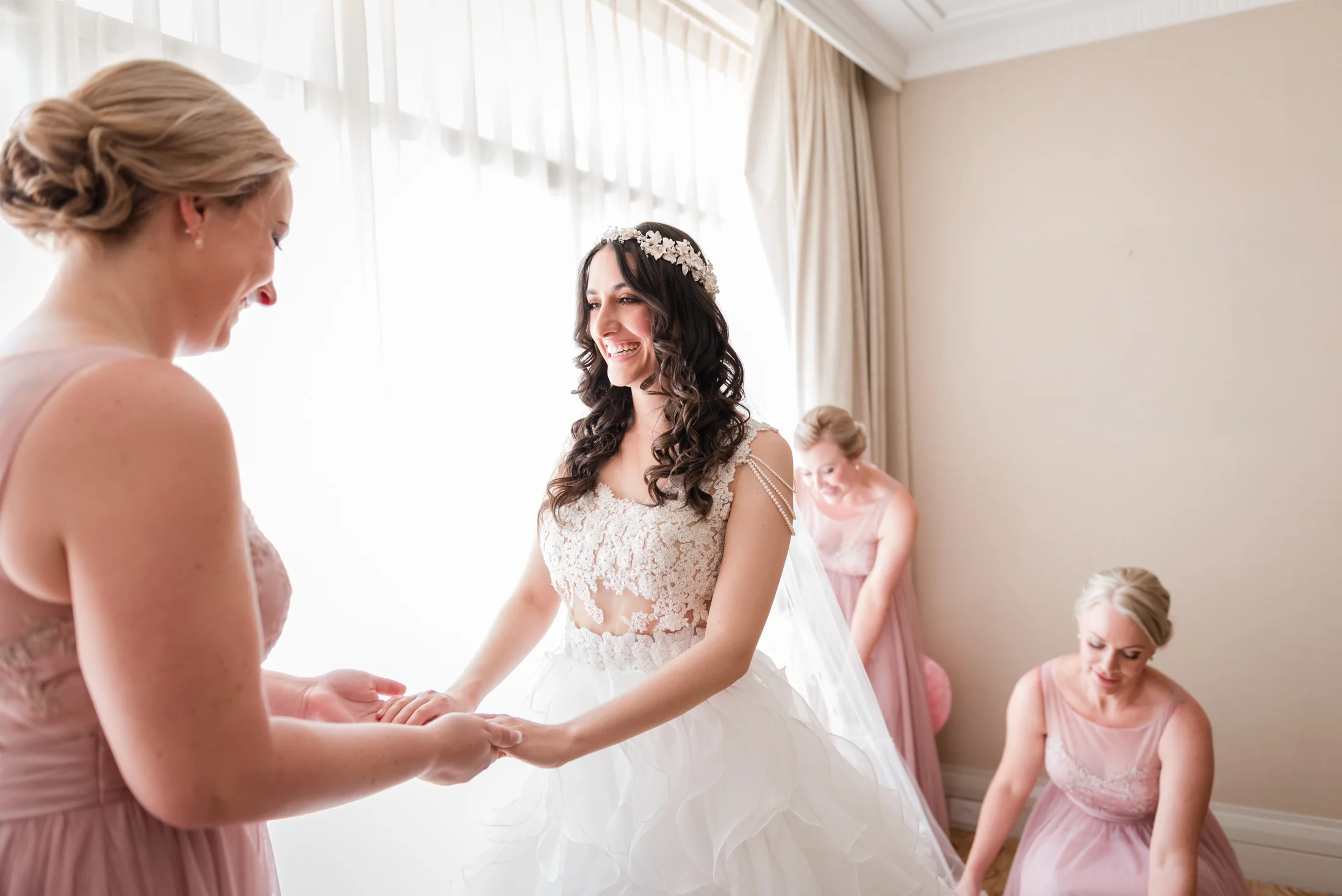 Bride and Bridesmaids Parmelia Hotel Perth