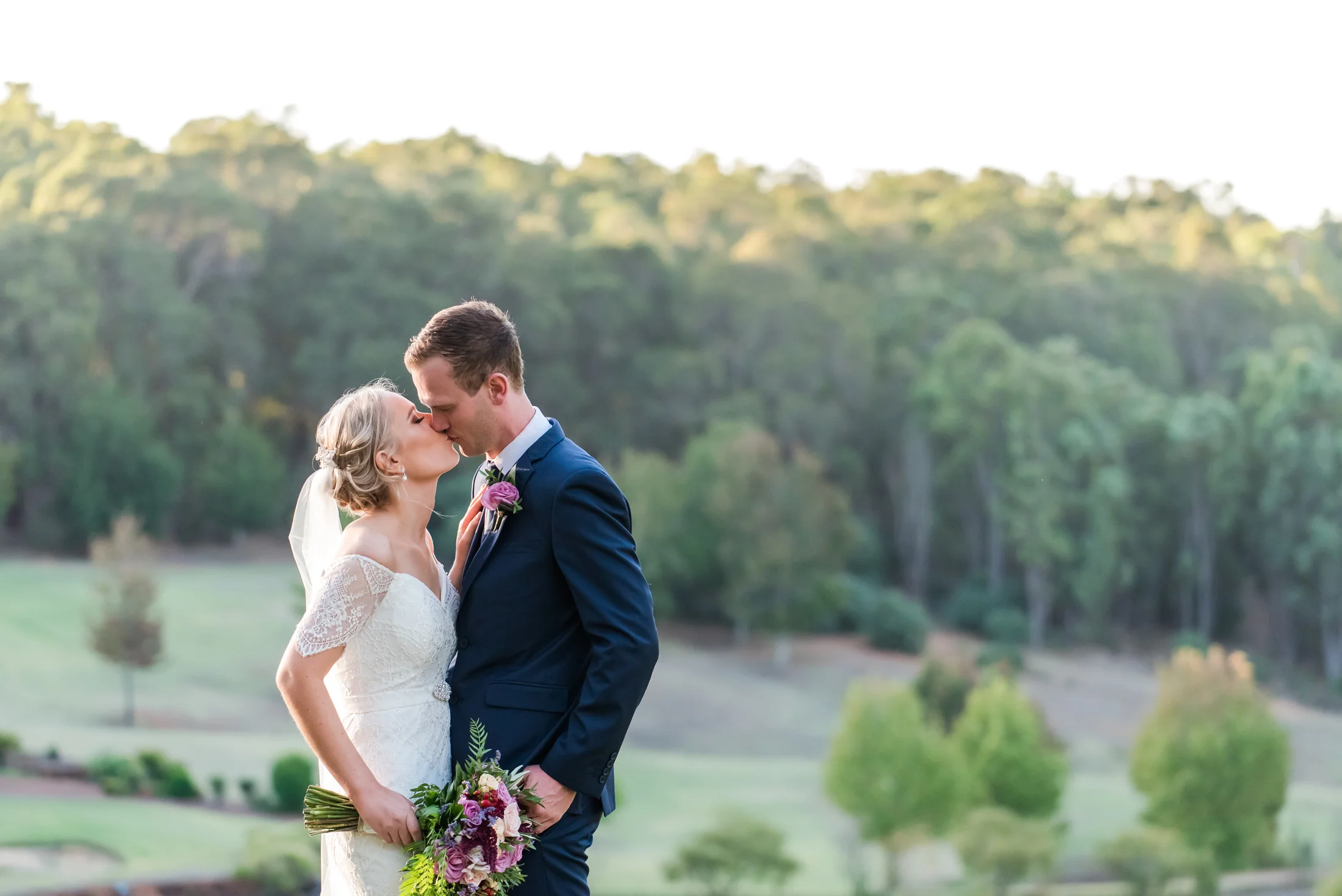 Bride and Groom Araluen Golf Resort