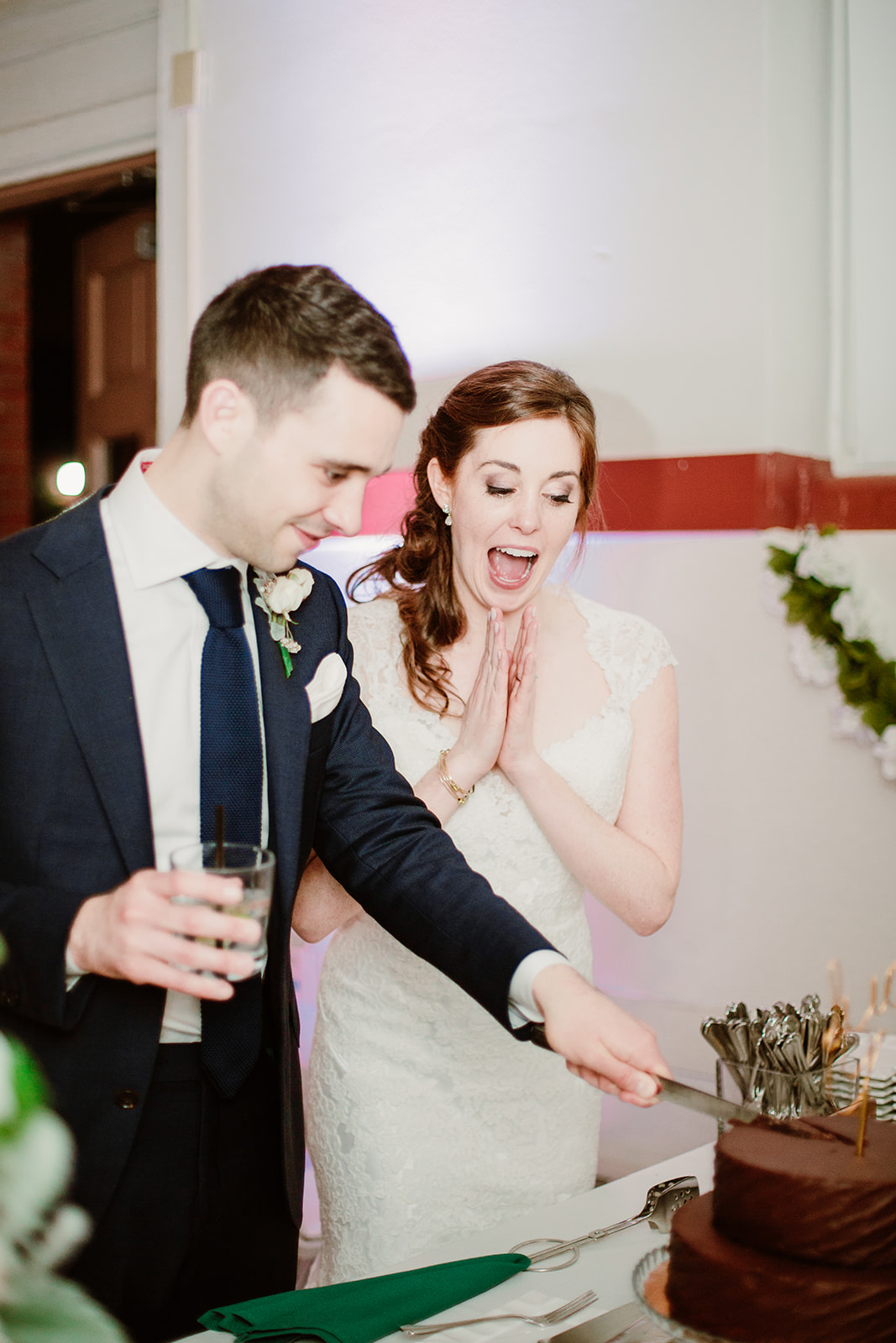  Wedding reception at Eastern Market in Washington D.C. Irish wedding with green and gold accents. Sarah Mattozzi Photography. 