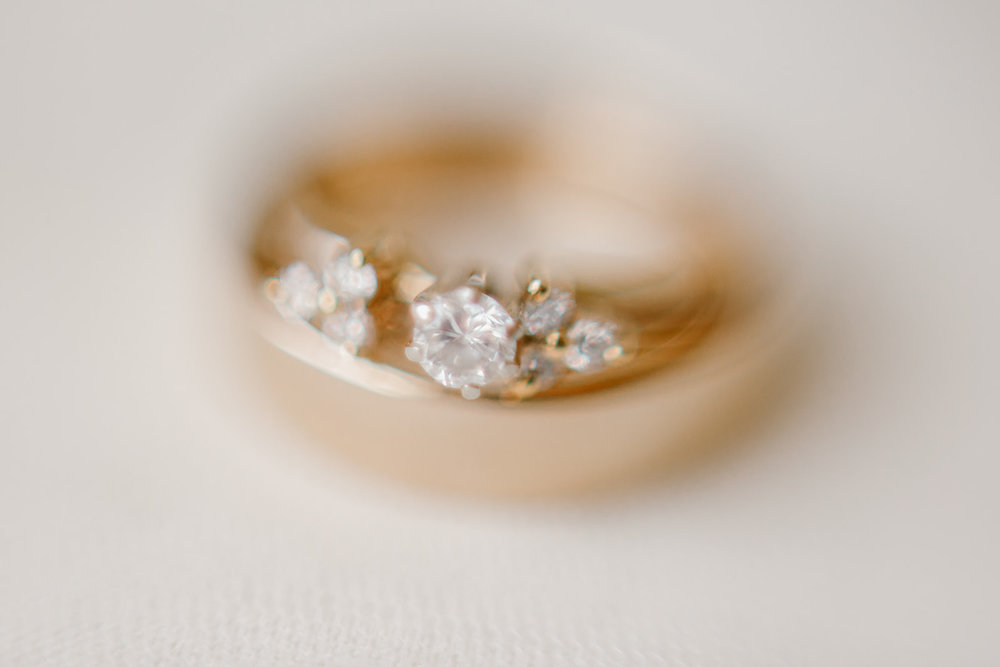  Ring details at an intimate wedding in Fredericksburg, Virginia. 