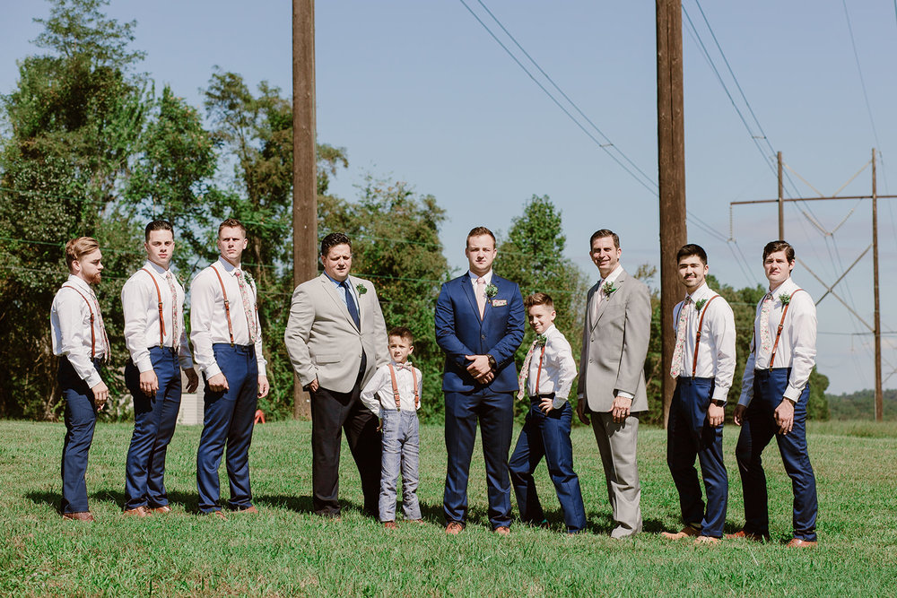  Groomsmen | Intimate Wedding | Fredericksburg, VA | Sarah Mattozzi Photography 